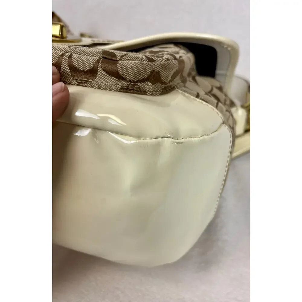 Coach Vintage Y2K Legacy Signature Slim Flap Shoulder Bag with Scarf - Picture 8 of 16